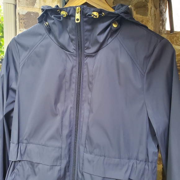 NWT Cole Haan Navy Raincoat S - Picture 5 of 10